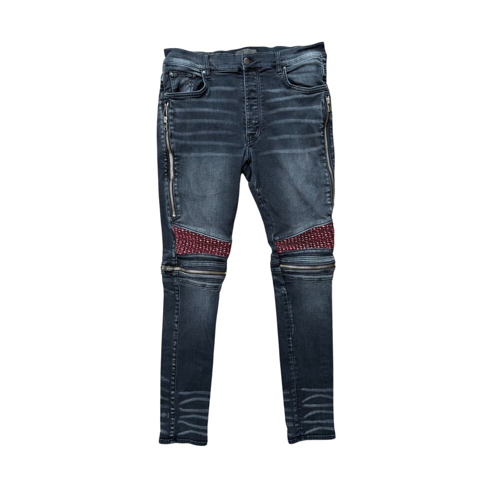 Size 34 - Amiri Mx2 Jeans Black Red